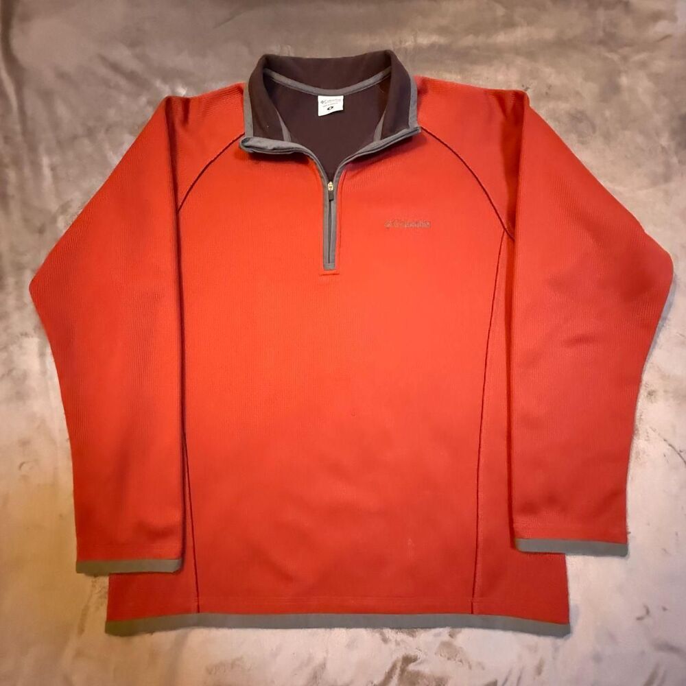Columbia burnt orange quarter zip pullover sweatshirt Size M - 0257